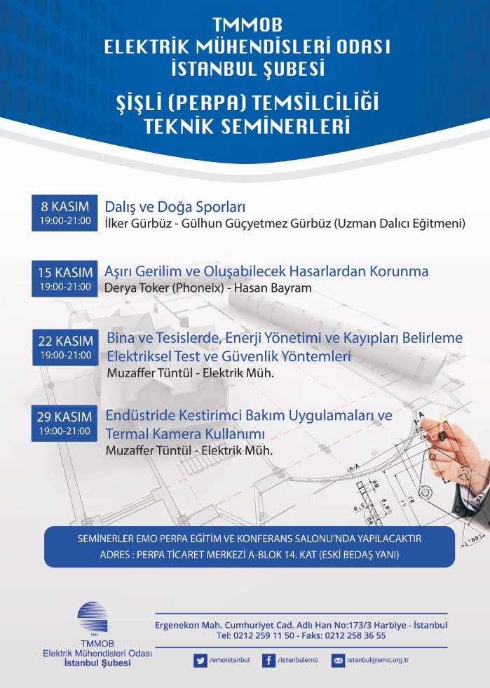 EMO Perpa Temsilciliği Teknik Seminerleri