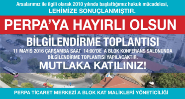 ARSA DAVAMIZDA ÖNEMLİ GELİŞME; Sözkonusu dava tarafımızdan kazanılmıştır..