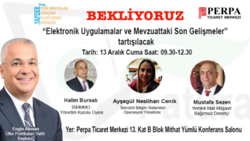 E-Fatura Zirvesi, 13 Aralık 2019 -Saat 09:30'da B Blok Konferans Salonunda..