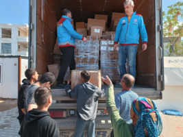 HATAY ili Samandağ ilçesi Sutaşı Çadırkent Bölgesine gönderilen yardımlarımız ulaştı. 