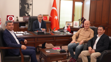 İş Bankası Perpa Şube Yöneticileri, Perpa A Blok Yönetimini ziyaret ettiler.