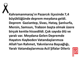 Kahramanmaraş'ta Deprem... 