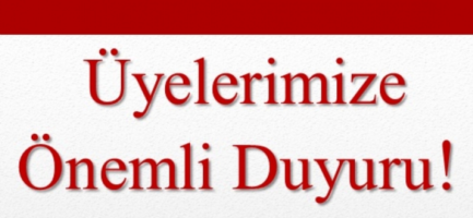 ÖNEMLİ DUYURU