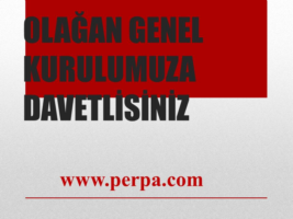 PERPA A BLOK 2022 OLAĞAN GENEL KURUL TOPLANTISINA DAVETLİSİNİZ. 