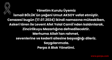 Vefat Haberi