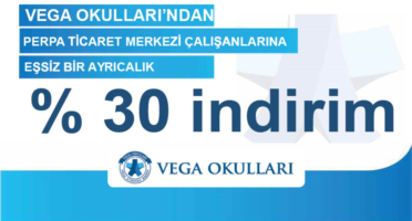 Vega Okullarından Perpa'ya % 30 indirim